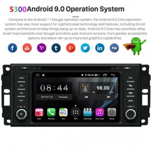 S300 Android 9.0 Autoradio Navigatore GPS Specifico per Dodge RAM 1500/2500/3500 (2007-2012)-1