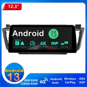 12,3" Android 13.0 Car Stereo Navigatore GPS Navigazione per Toyota RAV4 (2013-2018)-1