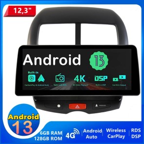 12,3" Android 13.0 Car Stereo Navigatore GPS Navigazione per Citroën C4 Aircross (2012-2017)-1