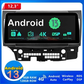 12,3" Android 13.0 Car Stereo Navigatore GPS Navigazione per Mitsubishi Lancer (2007-2017)-1