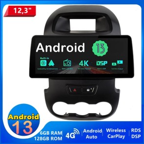 12,3" Android 13.0 Car Stereo Navigatore GPS Navigazione per Ford Ranger (2011-2015)-1