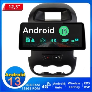 12,3" Android 13.0 Car Stereo Navigatore GPS Navigazione per Ford Ranger (2011-2015)-1