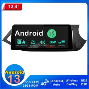 12,3" Android 13.0 Car Stereo Navigatore GPS Navigazione per Kia Picanto (2011-2016)-1