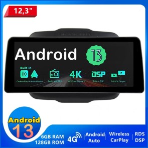 12,3" Android 14.0 Car Stereo Navigatore GPS Navigazione per Jeep Renegade (2016-2020)-1