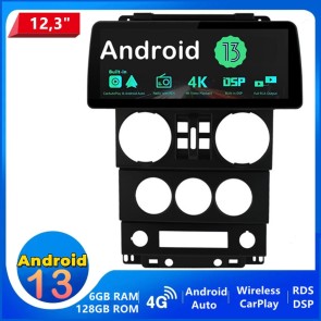 12,3" Android 14.0 Car Stereo Navigatore GPS Navigazione per Jeep Wrangler 3 JK (2007-2010)-1