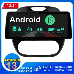 12,3" Android 13.0 Car Stereo Navigatore GPS Navigazione per Renault Captur (2016-2019)-1