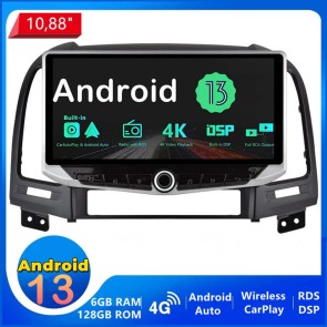 10,88" Android 13 Car Stereo Navigatore GPS Navigazione per Hyundai Santa Fe (Dal 2006)-1