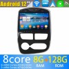 Renault Clio Android 13 Autoradio Lettore DVD con 8GB+128GB Bluetooth Comandi al volante DSP DAB USB 4G WiFi OBD2 CarPlay - 10" Android 13.0 Autoradio Navigatore GPS per Renault Clio 4 (2012-2016)