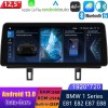BMW Serie 1 E81 Android 13 Autoradio Lettore Multimediale Navigazione GPS con 8-Core 8GB+256GB Touchscreen Bluetooth vivavoce DSP SWC DAB USB WiFi 4G LTE CarPlay - 12,5" Android 13.0 Autoradio con Navigatore GPS Auto Stereo per BMW Serie 1 E81 (2005-2012)