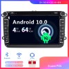 VW Passat CC Android 10.0 Autoradio Lettore DVD con 8 Pollici HD Touchscreen Bluetooth Vivavoce Microfono RDS DAB CD SD USB 4G WiFi TV MirrorLink OBD2 Carplay - Android 10 Car Stereo Navigatore GPS Navigazione per VW Passat CC (Dal 2008)