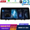 BMW X1 E84 Android 13 Autoradio Lettore Multimediale Navigazione GPS con 8-Core 8GB+256GB Touchscreen Bluetooth vivavoce DSP SWC DAB SD USB WiFi 4G LTE CarPlay - 12,5" Android 13.0 Autoradio con Navigatore GPS Auto Stereo per BMW X1 E84 (2009-2015)
