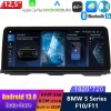 BMW Serie 5 F10/F11 Android 13 Autoradio Lettore Multimediale Navigazione GPS con 8-Core 8GB+256GB Touchscreen Bluetooth vivavoce DSP SWC DAB SD USB WiFi 4G LTE CarPlay - 12,5" Android 13.0 Autoradio con Navigatore GPS Auto Stereo per BMW Serie 5 F10/F11 