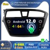 Hyundai i20 Android 12.0 Autoradio Lettore DVD con 9 Pollici Display Bluetooth Vivavoce DAB USB 4G WiFi OBD2 Carplay - Android 12 Car Stereo Navigatore GPS Navigazione per Hyundai i20 (2014-2017)