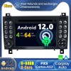 Mercedes SLK W171 Android 12.0 Autoradio Lettore DVD con 7 Pollici Display Bluetooth Vivavoce DAB USB 4G WiFi OBD2 Carplay - Android 12 Car Stereo Navigatore GPS Navigazione per Mercedes SLK W171 (2004-2011)