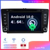 Skoda Yeti Android 10.0 Autoradio Lettore DVD con 8 Pollici HD Touchscreen Bluetooth Vivavoce Microfono RDS DAB CD SD USB 4G WiFi TV MirrorLink OBD2 Carplay - Android 10 Car Stereo Navigatore GPS Navigazione per Skoda Yeti (Dal 2009)