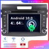 Honda CR-V Android 10.0 Autoradio Lettore DVD con 7 Pollici HD Touchscreen Bluetooth Vivavoce Microfono RDS DAB CD SD USB 4G WiFi TV MirrorLink OBD2 Carplay - Android 10 Car Stereo Navigatore GPS Navigazione per Honda CR-V (2012-2017)