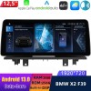 BMW X2 F39 Android 13 Autoradio Lettore Multimediale Navigazione GPS con 8-Core 8GB+256GB Touchscreen Bluetooth vivavoce DSP SWC DAB SD USB WiFi 4G LTE CarPlay - 12,5" Android 13.0 Autoradio con Navigatore GPS Auto Stereo per BMW X2 F39 (Dal 2017)