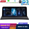 BMW X3 E83 Android 13 Autoradio Lettore Multimediale Navigazione GPS con 8-Core 8GB+256GB Touchscreen Bluetooth vivavoce DSP SWC DAB SD USB WiFi 4G LTE CarPlay - 10,25" Android 13.0 Autoradio con Navigatore GPS Auto Stereo per BMW X3 E83 (2003-2010)