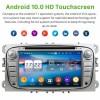 Ford S-Max Android 10 Autoradio Lettore DVD con 8-Core 4GB+64GB Touchscreen Bluetooth Comandi al volante Microfono DSP DAB CD SD USB 4G LTE WiFi MirrorLink OBD2 CarPlay - 7" Android 10.0 Autoradio Navigatore GPS Specifico per Ford S-Max (2006-2014)