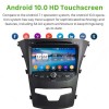 SsangYong Korando Android 10 Autoradio Lettore DVD con 8-Core 4GB+64GB Touchscreen Bluetooth Comandi al volante Microfono DSP DAB SD USB 4G LTE WiFi MirrorLink CarPlay - 7" Android 10.0 Autoradio Navigatore GPS Specifico per SsangYong Korando (2014-2019)