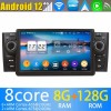 Fiat Grande Punto Android 13 Autoradio Lettore DVD con 8GB+128GB Bluetooth Comandi al volante DSP DAB 4G WiFi OBD2 CarPlay - 7" Android 13.0 Autoradio Navigatore GPS per Fiat Grande Punto (2006-2012)