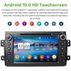 Suzuki SX4 Android 10 Autoradio Lettore DVD con 8-Core 4GB+64GB Touchscreen Bluetooth Comandi al volante Microfono DSP DAB CD SD USB 4G LTE WiFi MirrorLink OBD2 CarPlay - 8" Android 10.0 Autoradio Navigatore GPS Specifico per Suzuki SX4 (2006-2013)