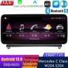 Mercedes W204 Android 13.0 Autoradio Lettore Multimediale Navigazione GPS con 8-Core 8GB+256GB Touchscreen Bluetooth vivavoce SWC DAB USB WiFi 4G LTE CarPlay - 12,5" Android 13 Autoradio con Navigatore GPS Auto Stereo per Mercedes Classe C W204 (2007-2011