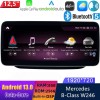 Mercedes W246 Android 13.0 Autoradio Lettore Multimediale Navigazione GPS con 8-Core 8GB+256GB Touchscreen Bluetooth vivavoce SWC DAB USB WiFi 4G LTE CarPlay - 12,5" Android 13 Autoradio con Navigatore GPS Auto Stereo per Mercedes Classe B W246 (2015-2019