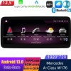 Mercedes W176 Android 13.0 Autoradio Lettore Multimediale Navigazione GPS con 8-Core 8GB+256GB Touchscreen Bluetooth vivavoce SWC DAB USB WiFi 4G LTE CarPlay - 12,5" Android 13 Autoradio con Navigatore GPS Auto Stereo per Mercedes Classe A W176 (2016-2018