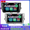 Toyota Prius Android 13.0 Autoradio Lettore DVD con 9 Pollici IPS Touchscreen 8-Core 6GB+128GB Bluetooth Vivavoce RDS DAB DSP USB 4G LTE WiFi Wireless CarPlay - Android 13.0 Car Stereo Navigatore GPS Navigazione per Toyota Prius (2009-2015)