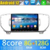 Kia Sportage Android 13 Autoradio Lettore DVD con 8GB+128GB Bluetooth Comandi al volante DSP DAB USB 4G WiFi OBD2 CarPlay - 9" Android 13.0 Autoradio Navigatore GPS per Kia Sportage (Dal 2016)