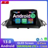 Ford C-Max Android 13.0 Autoradio Lettore DVD con 9 Pollici IPS Touchscreen 8-Core 6GB+128GB Bluetooth Vivavoce RDS DAB DSP USB 4G LTE WiFi Wireless CarPlay - Android 13.0 Car Stereo Navigatore GPS Navigazione per Ford C-Max (2013-2019)