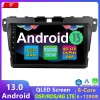 Mazda CX-7 Android 13.0 Autoradio Lettore DVD con 9 Pollici IPS Touchscreen 8-Core 6GB+128GB Bluetooth Vivavoce RDS DAB DSP USB 4G LTE WiFi Wireless CarPlay - Android 13.0 Car Stereo Navigatore GPS Navigazione per Mazda CX-7 (2007-2014)