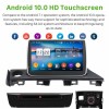 Mazda 6 Android 10 Autoradio Lettore DVD con 8-Core 4GB+64GB Touchscreen Bluetooth Comandi al volante Microfono DSP DAB CD SD USB 4G LTE WiFi MirrorLink OBD2 CarPlay - 9" Android 10.0 Autoradio Navigatore GPS Specifico per Mazda 6 (2015-2018)
