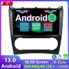 Mercedes G W463 Android 14.0 Autoradio Lettore DVD con 9 Pollici IPS Display 6GB+128GB Bluetooth Vivavoce DAB DSP USB 4G WiFi Wireless CarPlay - Android 14 Car Stereo Navigatore GPS Navigazione per Mercedes Classe G W463 (Dal 2007)