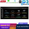 Audi A4 B8 Android 13 Autoradio Lettore Multimediale Navigazione GPS con 8GB+256GB Bluetooth vivavoce DSP DAB WiFi 4G CarPlay - 12,5" Android 13.0 Autoradio con Navigatore GPS Auto Stereo per Audi A4/S4/RS4 (2008-2016)
