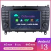 Mercedes CLK W209 Android 13 Autoradio Lettore DVD con Bluetooth vivavoce DAB SD USB WiFi OBD2 CarPlay Android Auto - 7" Android 13.0 Autoradio DVD Navigatore GPS per Mercedes CLK W209 (2005-2012)