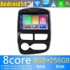 Renault Clio Android 14 Autoradio Navigazione GPS Auto Stereo Lettore Multimediale con 8+256GB Bluetooth DAB DSP USB 4G WiFi Telecamere 360° CarPlay Android Auto - 10" Android 14.0 Autoradio con Navigatore GPS per Renault Clio 4 (2012-2016)