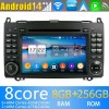 Mercedes Viano Android 13 Autoradio Lettore DVD con 8GB+128GB Bluetooth Comandi al volante DSP DAB USB 4G WiFi CarPlay - 9" Android 13.0 Autoradio Navigatore GPS per Mercedes Viano W639 (2006-2018)