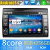 Fiat Bravo Android 14 Autoradio Navigazione GPS Auto Stereo Lettore Multimediale con 8+256GB Bluetooth DAB DSP USB 4G WiFi Telecamere 360° CarPlay Android Auto - 7" Android 14.0 Autoradio con Navigatore GPS per Fiat Bravo (2007-2014)
