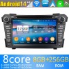 Hyundai i40 Android 13 Autoradio Lettore DVD con 8GB+128GB Bluetooth Comandi al volante DSP DAB USB 4G WiFi OBD2 CarPlay - 7" Android 13.0 Autoradio Navigatore GPS per Hyundai i40 (Dal 2011)