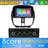 Peugeot 207 Android 14 Autoradio Navigazione GPS Auto Stereo Lettore Multimediale con 8+256GB Bluetooth DAB DSP USB 4G WiFi Telecamere 360° CarPlay Android Auto - 7" Android 14.0 Autoradio con Navigatore GPS per Peugeot 207 (2006-2015)