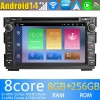 Kia Ceed Android 14 Autoradio Navigazione GPS Auto Stereo Lettore Multimediale con 8+256GB Bluetooth DAB DSP USB 4G WiFi Telecamere 360° CarPlay Android Auto - 7" Android 14.0 Autoradio con Navigatore GPS per Kia Ceed (2009-2012)