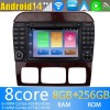 Mercedes Classe S W220 Android 14 Autoradio Navigazione GPS Auto Stereo Lettore Multimediale con 8+256GB Bluetooth DAB DSP USB 4G WiFi Telecamere 360° CarPlay Android Auto - 7" Android 14.0 Autoradio con Navigatore GPS per Mercedes ‎W220 (1998-2006)