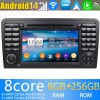 Mercedes GL X164 Android 13 Autoradio Lettore DVD con 8GB+128GB Bluetooth Comandi al volante DSP DAB USB 4G WiFi OBD2 CarPlay - 7" Android 13.0 Autoradio Navigatore GPS per Mercedes GL X164 (2006-2012)