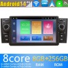 Fiat Grande Punto Android 14 Autoradio Navigazione GPS Auto Stereo Lettore Multimediale con 8+256GB Bluetooth DAB DSP USB 4G WiFi Telecamere 360° CarPlay Android Auto - 7" Android 14.0 Autoradio con Navigatore GPS per Fiat Grande Punto (2005-2012)
