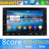 Peugeot 307 Android 14 Autoradio Navigazione GPS Auto Stereo Lettore Multimediale con 8+256GB Bluetooth DAB DSP USB 4G WiFi Telecamere 360° CarPlay Android Auto - 7" Android 14.0 Autoradio con Navigatore GPS per Peugeot 307 (2001-2011)