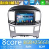 Hyundai H1 Android 13 Autoradio Lettore DVD con 8GB+128GB Bluetooth Comandi al volante DSP DAB USB 4G WiFi OBD2 CarPlay - 8" Android 13.0 Autoradio Navigatore GPS per Hyundai H1 (Dal 2016)