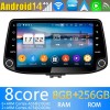 Hyundai Elantra GT Android 14 Autoradio Lettore DVD con 8GB+256GB Bluetooth Comandi al volante DSP DAB USB 4G WiFi CarPlay - 9" Android 14.0 Autoradio Navigatore GPS per Hyundai Elantra GT (Dal 2017)