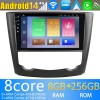 Renault Kadjar Android 14 Autoradio Navigazione GPS Auto Stereo Lettore Multimediale con 8+256GB Bluetooth DAB DSP USB 4G WiFi Telecamere 360° CarPlay Android Auto - 9" Android 14.0 Autoradio con Navigatore GPS per Renault Kadjar (2015-2019)
